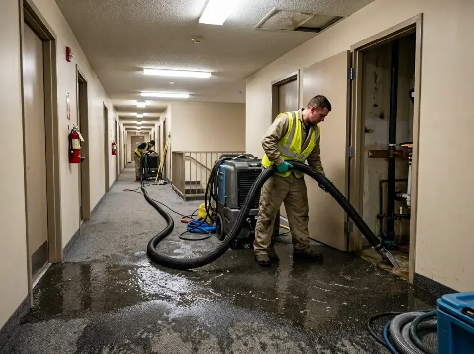 multi-unit-apartment-hallway-f-005 — frequently asked questions, Emergency Burst Pipe Water Extraction & Removal in Parkland…